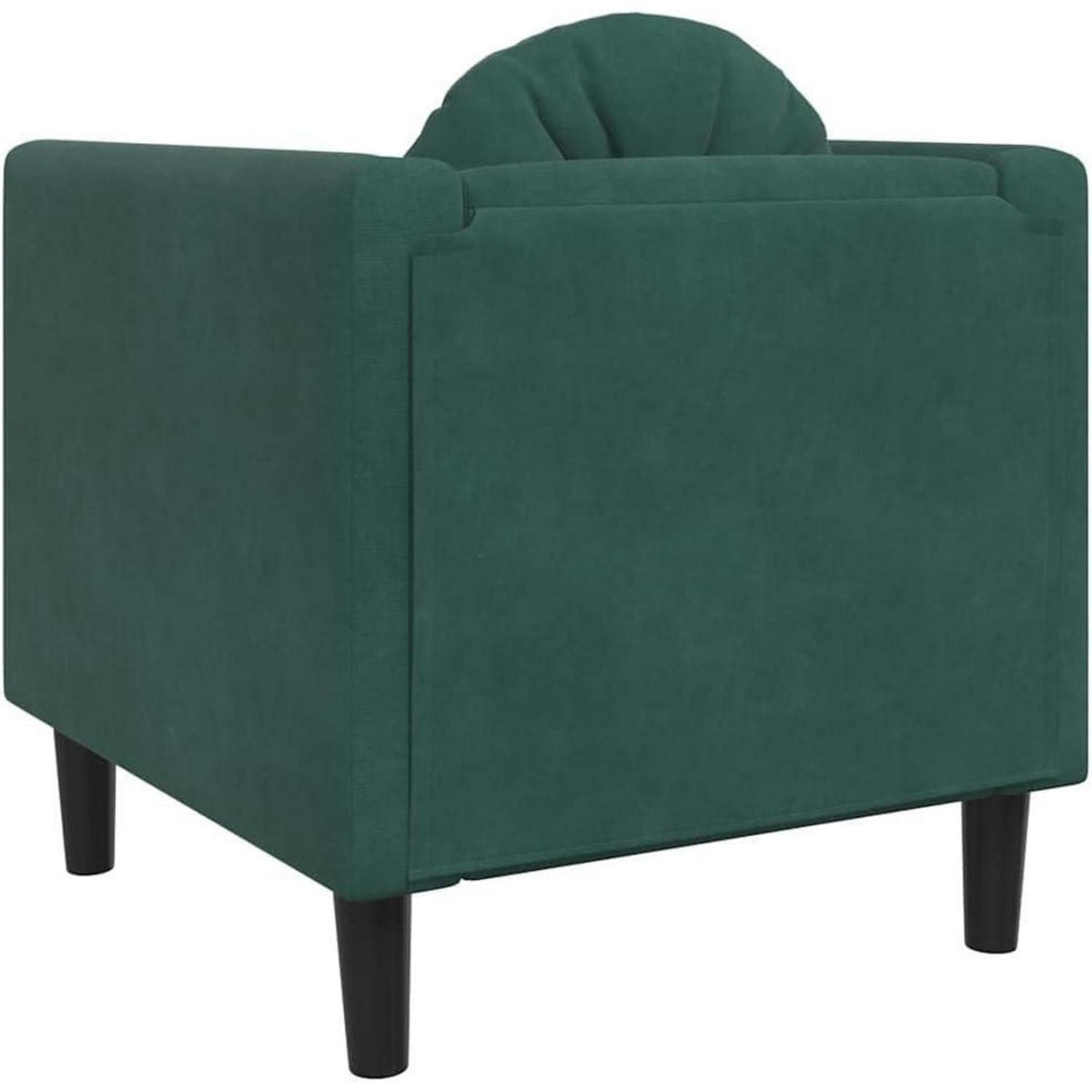 Gepolstertes Samtsofa Dunkelgrün – Modernes Wohnzimmer Sofa