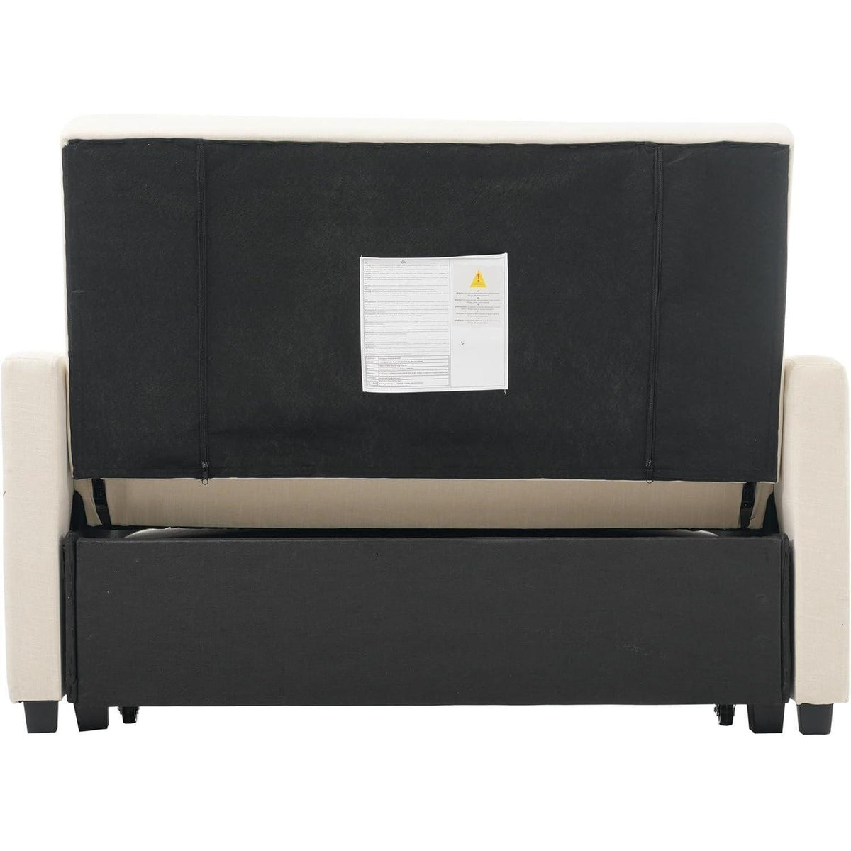 Verstellbares Schlafsofa Beige – 127x75x94cm für kleine Räume