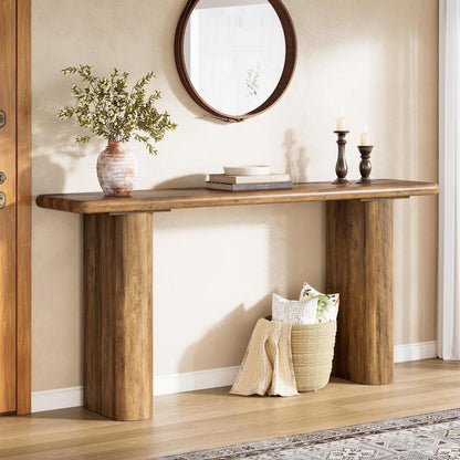 Langer Konsolentisch Holz – Flur & Wohnzimmer | Landhausstil Braun