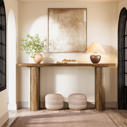 Langer Konsolentisch Holz – Flur & Wohnzimmer | Landhausstil Braun
