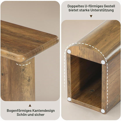 Langer Konsolentisch Holz – Flur & Wohnzimmer | Landhausstil Braun