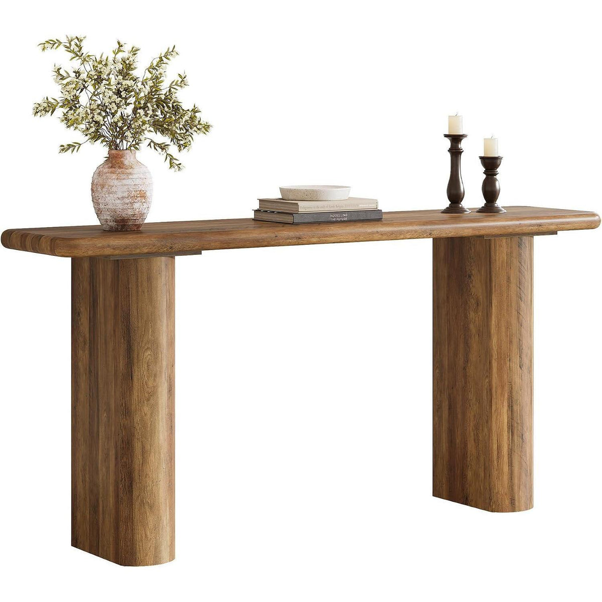 Langer Konsolentisch Holz – Flur & Wohnzimmer | Landhausstil Braun