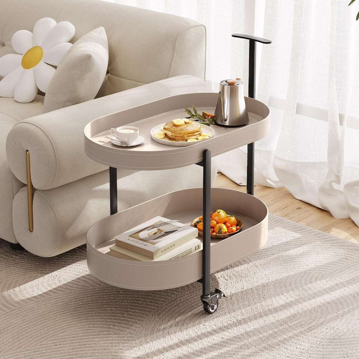 Beistelltisch Couch mit Stauraum – Modern & Mobil für Wohnzimmer