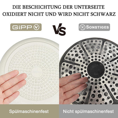 11-teiliges Topfset mit abnehmbarem Griff – Induktion & mehr