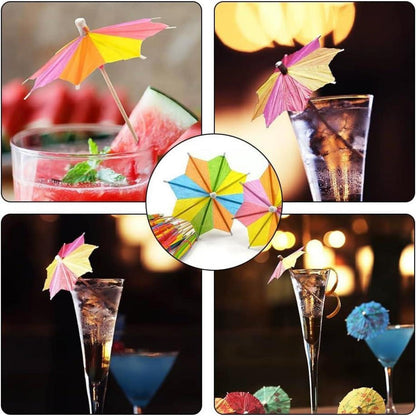 50 Cocktailspieße mit Schirm – Party & Bar Zubehör