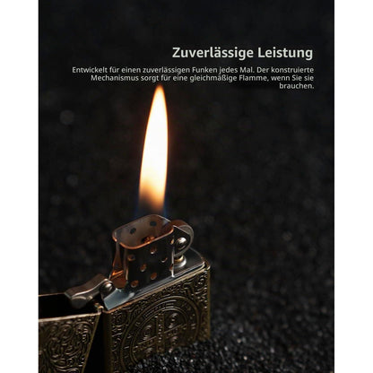 Vintage Benzinfeuerzeug aus Messing – Constantine Design