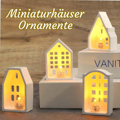 Silikonform Haus 4 Gitter – Gießform für Miniatur Deko & Harzkunst