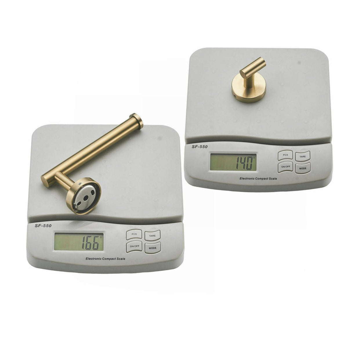 Gebürsteter Goldener Klopapierhalter & Handtuchhaken Set Edelstahl