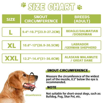 Hundemaulkorb Soft Mesh – Atmungsaktiv & Verstellbar (L)
