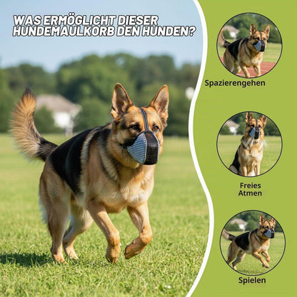 Hundemaulkorb Soft Mesh – Atmungsaktiv & Verstellbar (L)