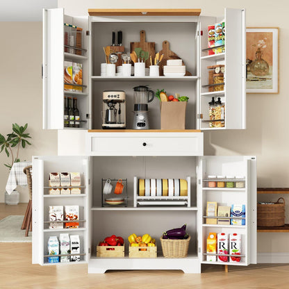 Küchenschrank mit 12 Fächern & Schubladen – 80x40x180cm