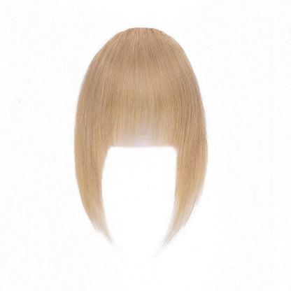 Clip-in Pony Echthaar Dunkelblond – Französischer Pony für natürlichen Look