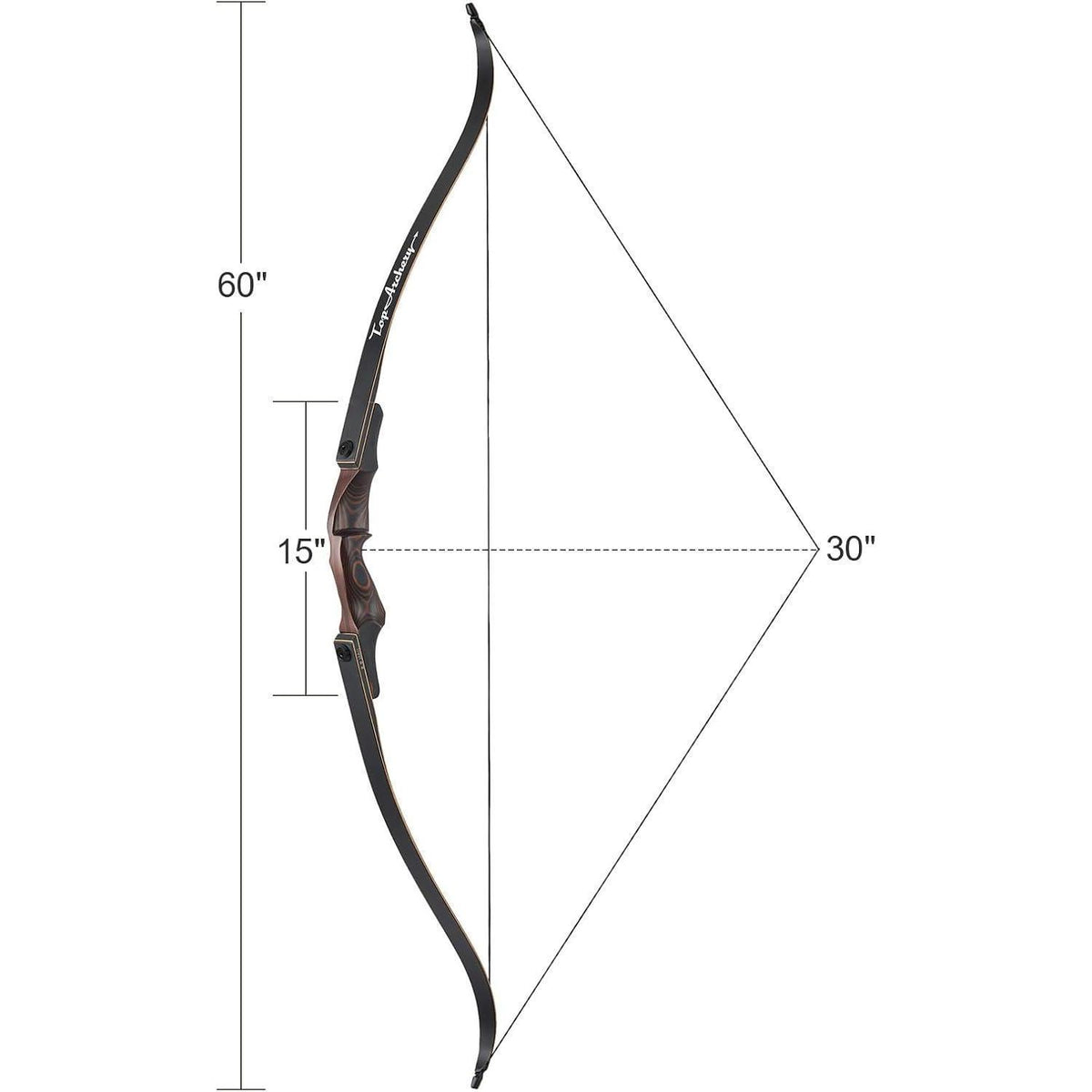 60 Zoll Recurvebogen Takedown 30-60 lbs – Bogen & Zubehör