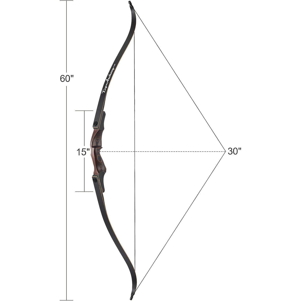 60 Zoll Recurvebogen Takedown 30-60 lbs – Jagd & Training