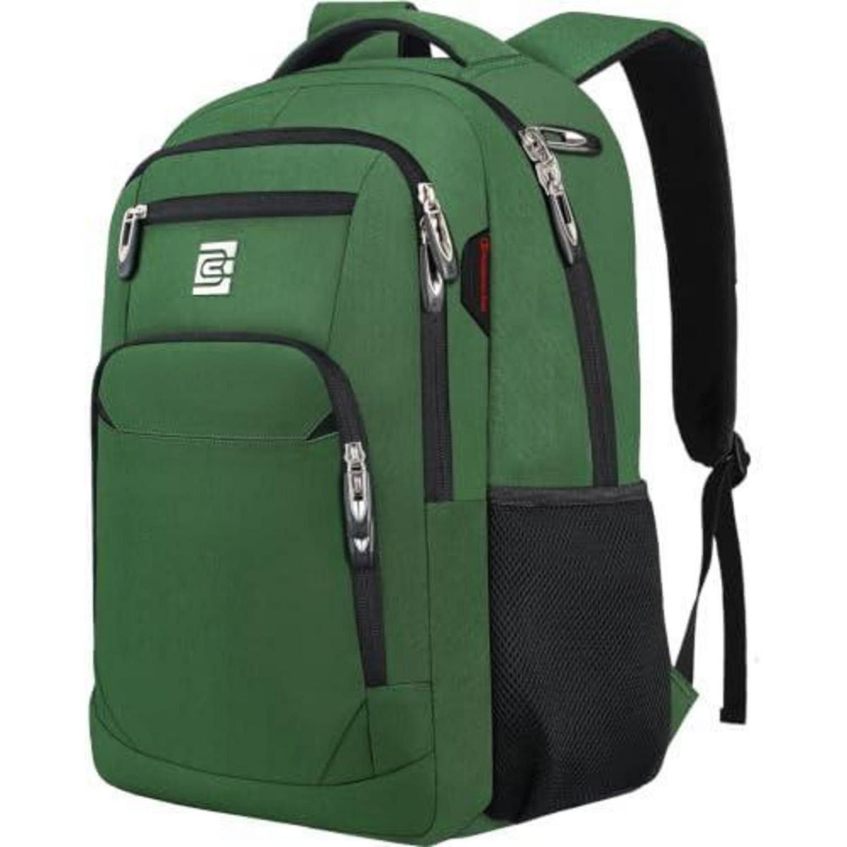 18 Zoll Laptop Rucksack Herren – Schulrucksack Militärgrün mit Gepäckgurt