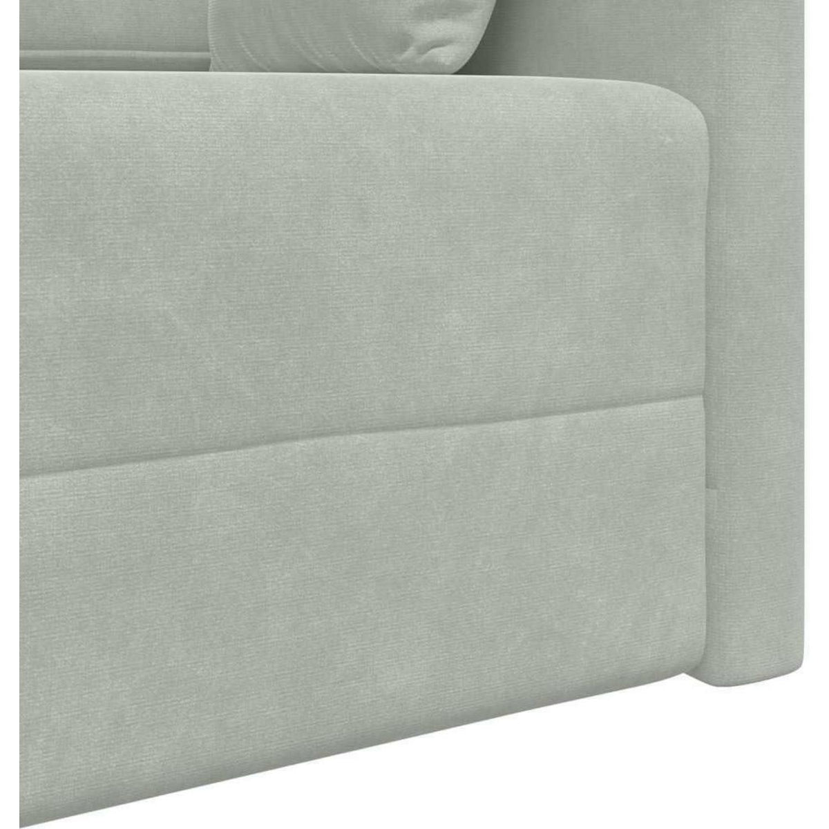 Schlafsofa Bodensofa Hellgrau – Komfortables Wohnsofa mit Bettfunktion