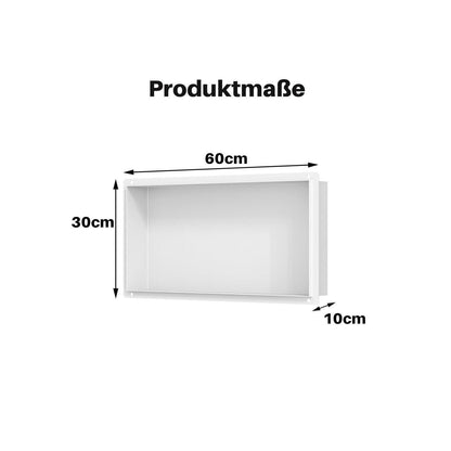 Edelstahl Duschnische 60x30cm – Wandnische für Bad, Küche & Wohnen