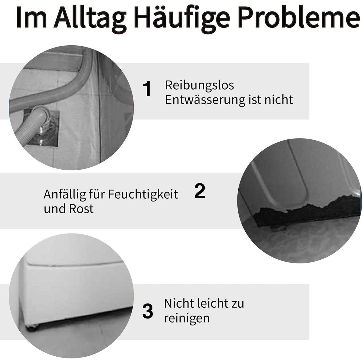 Verstellbarer Kühlschrankunterschrank – Höhe 40cm – Für Geräte 46-70cm