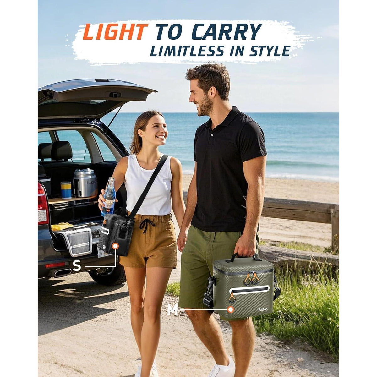 Isolierte Kühltasche 20L – Wasserdicht & Tragbar für Camping