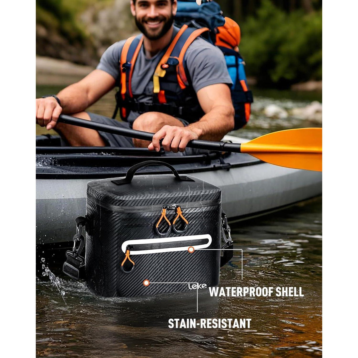 Isolierte Kühltasche 12L – Wasserdicht & Tragbar für Picknick