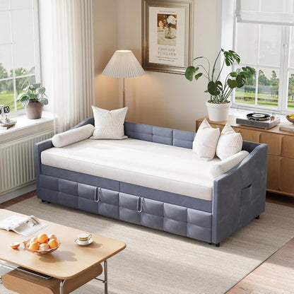 Ausziehbares Schlafsofa 90/180x200cm – Grau