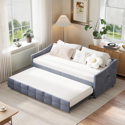 Ausziehbares Schlafsofa 90/180x200cm – Grau