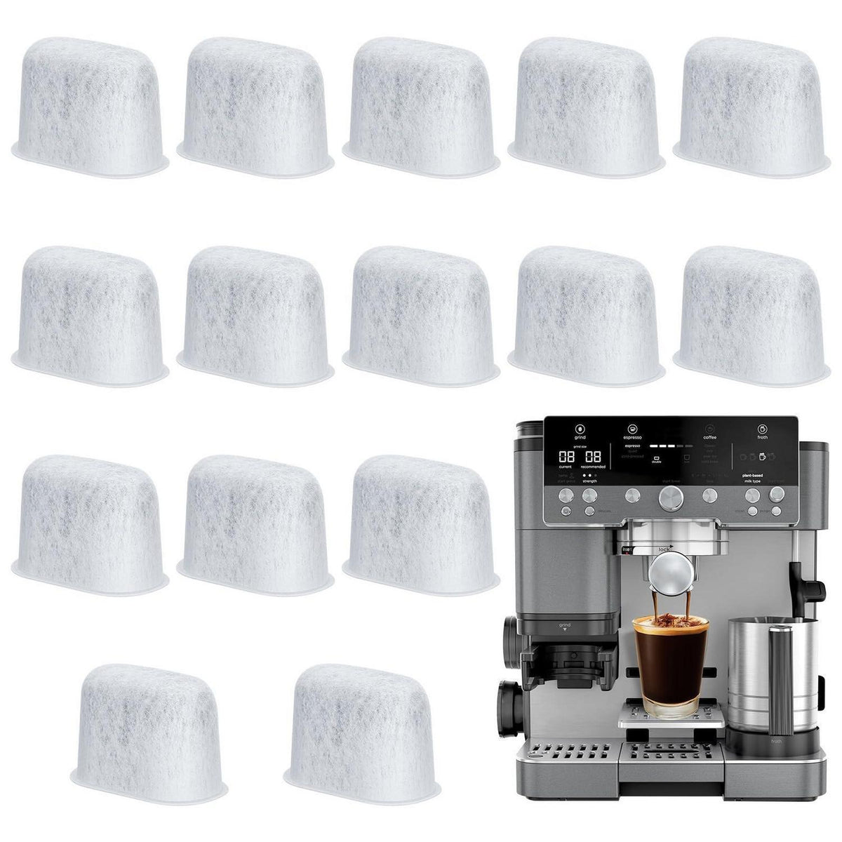 Wasserfilter für Ninja Luxe Café ES601EU ES701EU (15er Set)