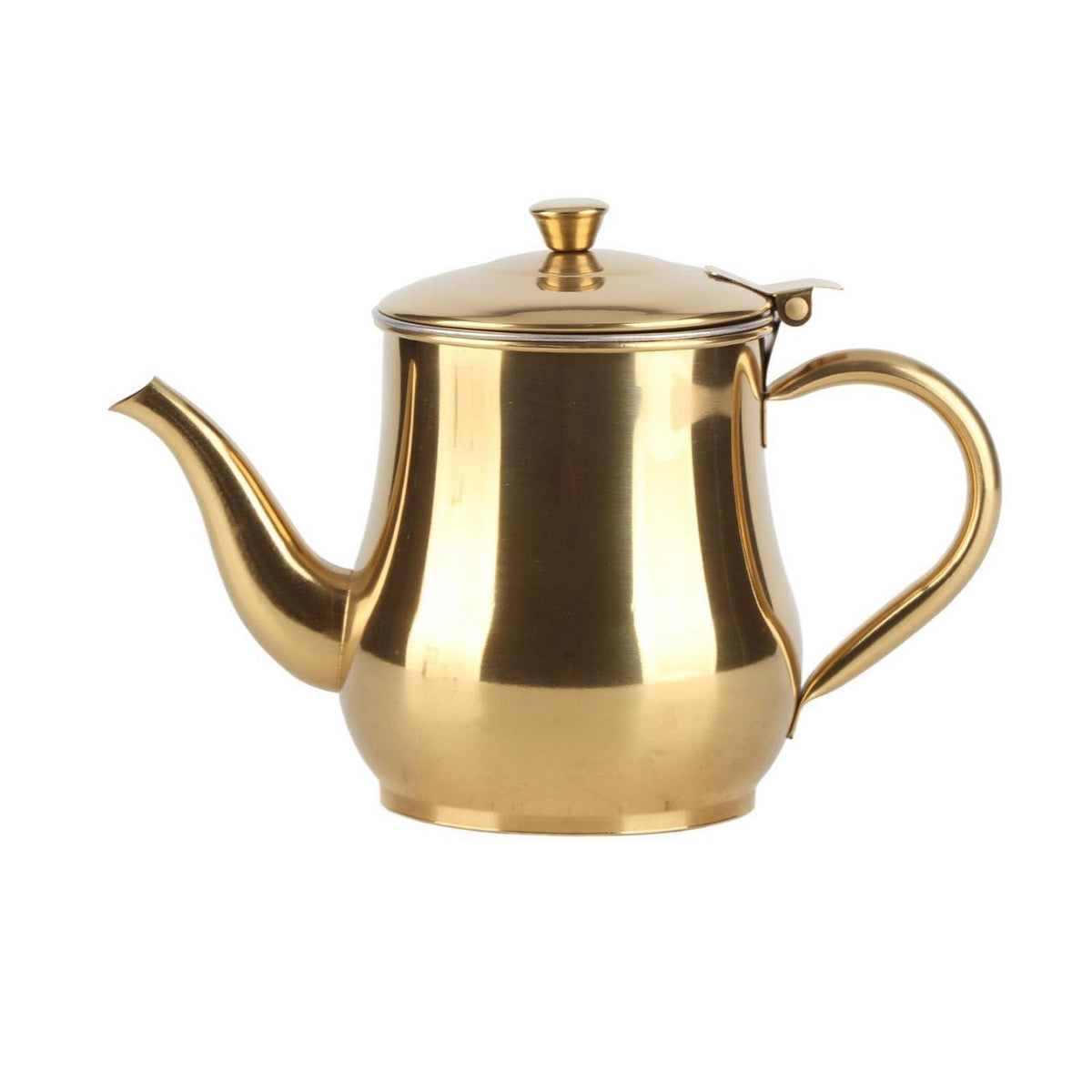 Edelstahl Teekanne 500ml mit Infuser, Gold