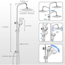 Quadratische Regendusche 30x30cm Chrom – Duschsystem ohne Armatur