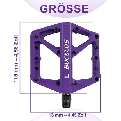Nylon Fahrradpedale – Große Plattform, Violett, 9/16"