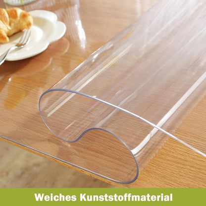 Transparente Tischfolie 90x200cm | Schutzfolie für Tisch & Co.