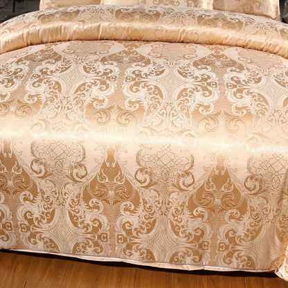 Satin Bettwäsche Set 135x200 cm | 4-teilig, Vintage & Komfort