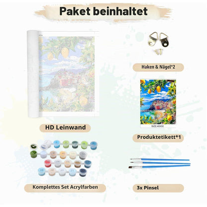 Malen nach Zahlen Meerlandschaft 40x50cm DIY Set Erwachsene