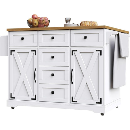 Klappbarer Servierwagen mit Stauraum – Weiß & Modern