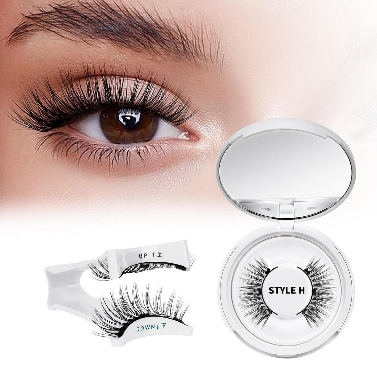 Magnetische Wimpern Set mit Applikator – Natürlicher Look für Anfänger