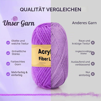 Häkelset für Anfänger & Erwachsene – 35 Farben + Zubehör
