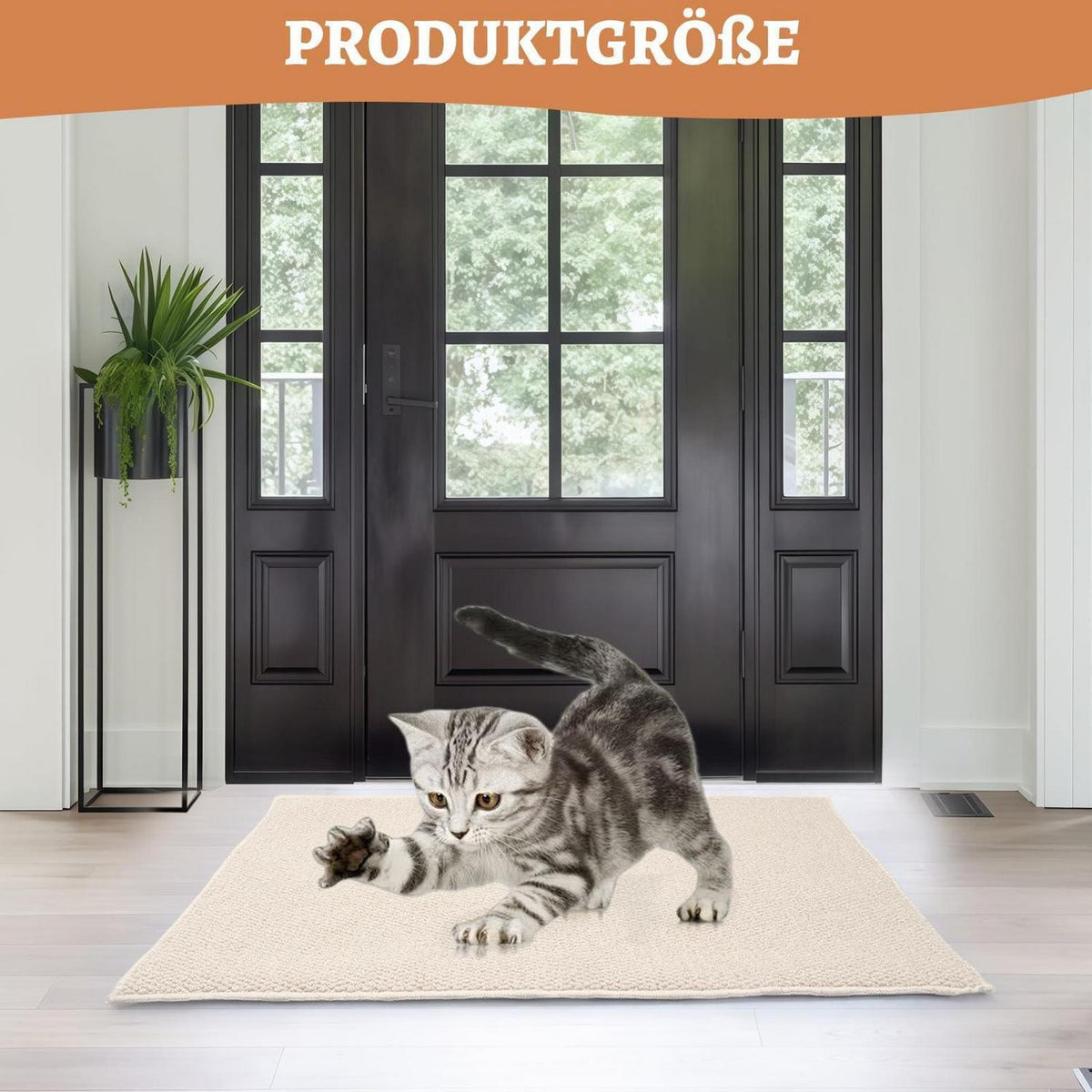 Schmutzfangmatte 80x100 cm – Rutschfest & Waschbar