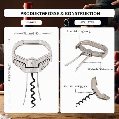 Ah So Weinöffner Set – Korkenzieher für Alte Weine