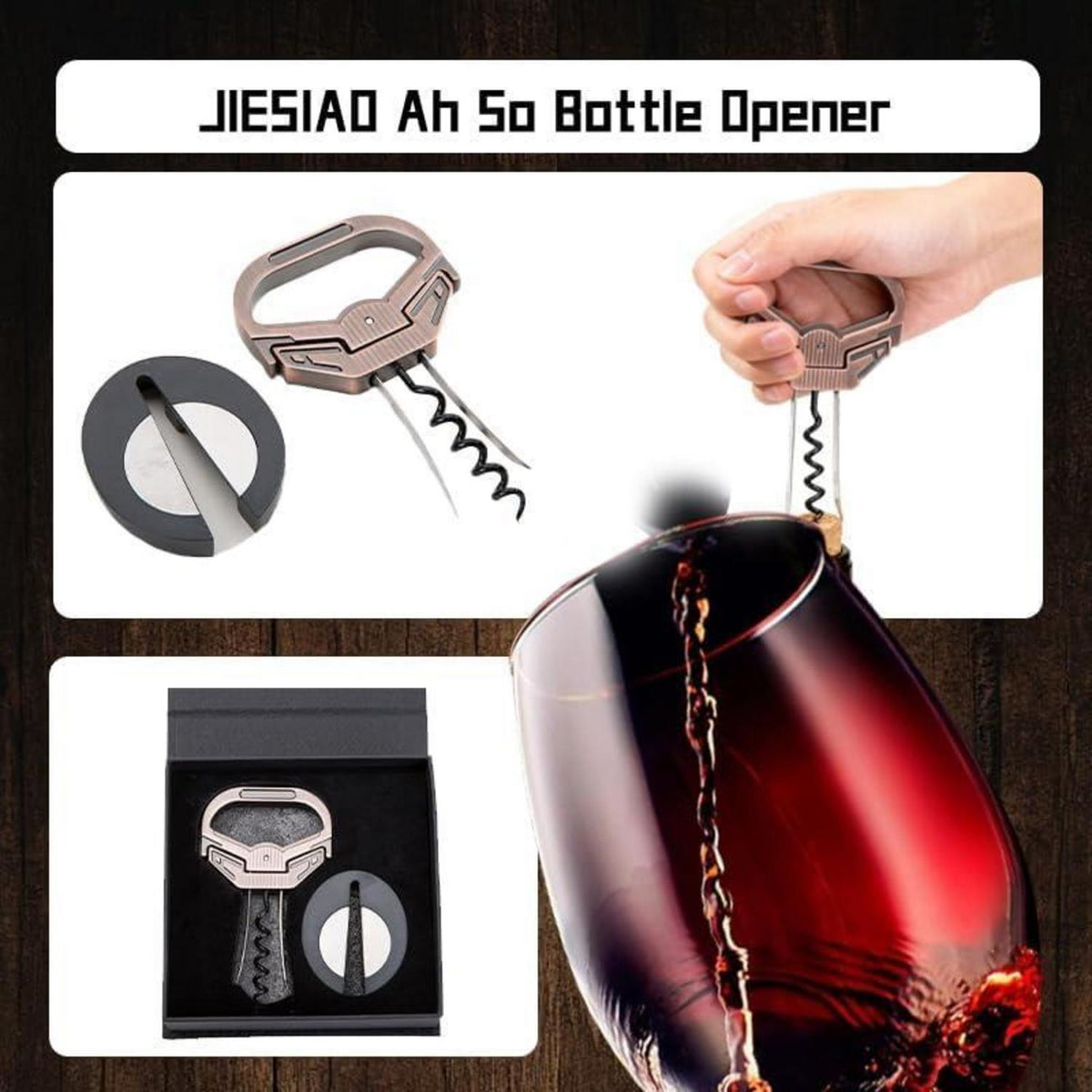 Ah So Weinöffner Set – Geschenk für Weinliebhaber