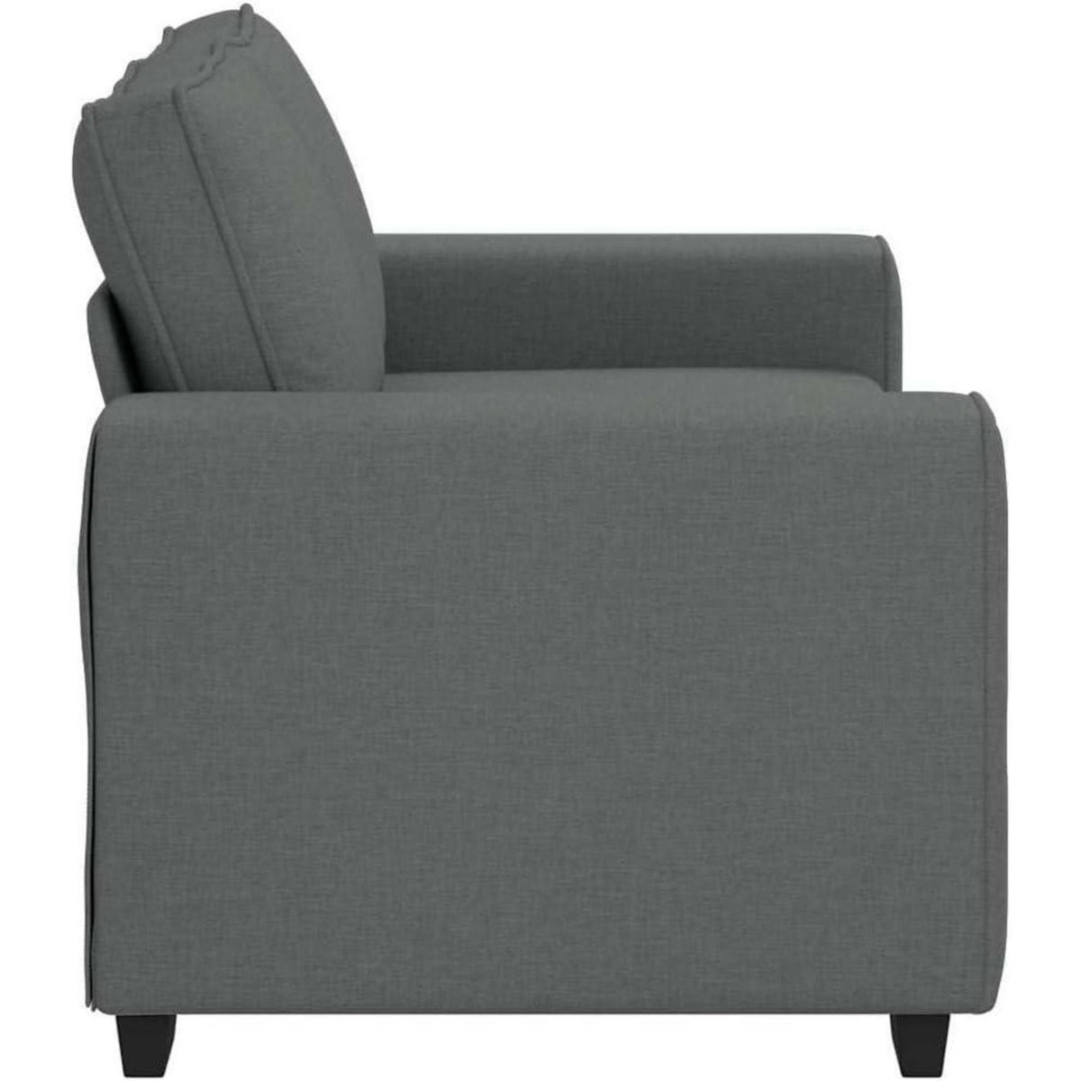 2-Sitzer Schlafsofa Dunkelgrau – Bequemes Klappsofa für Wohnzimmer
