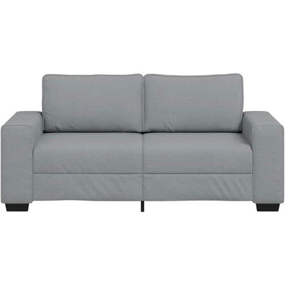 Klappsofa mit Schlaffunktion, Hellgrau, 2-Sitzer Sofa