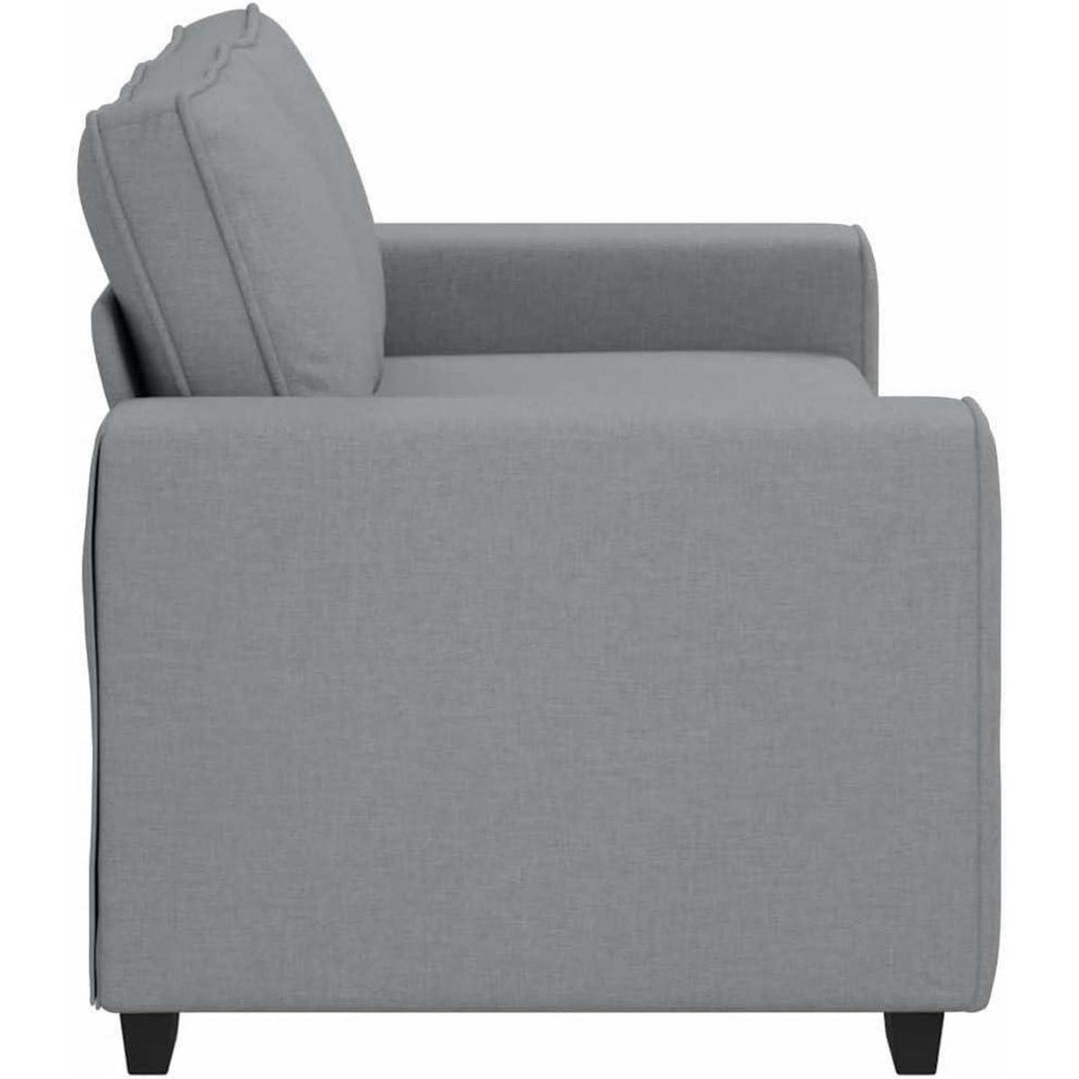 Klappsofa mit Schlaffunktion, Hellgrau, 2-Sitzer Sofa