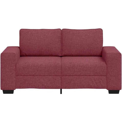 2-Sitzer Schlafsofa Weinrot – Bequemes Bettsofa für Wohnzimmer