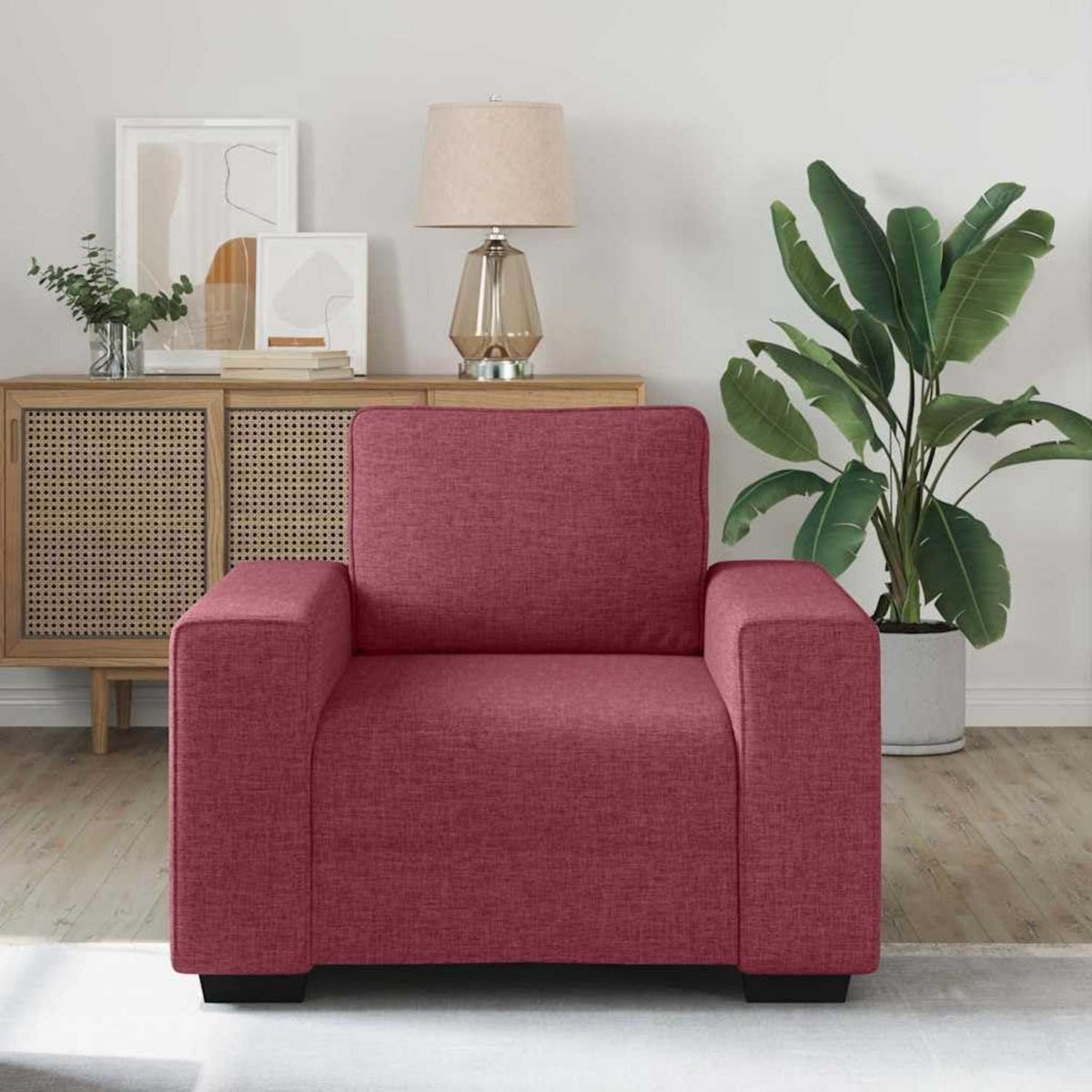Schlafsofa mit Liegefläche – Weinrot, Bequem & Vielseitig