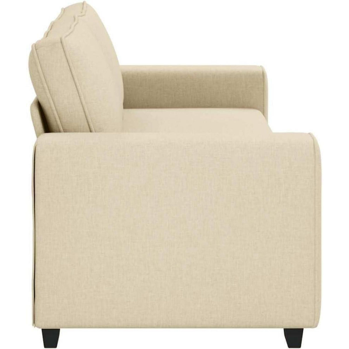 Bequemes 3-Sitzer Sofa im Modern-Stil, Creme 180cm