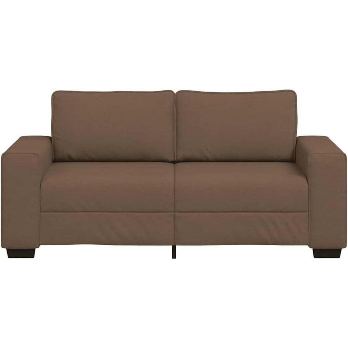 Modernes Sofa mit extra tiefen Sitzen, Braun 140cm