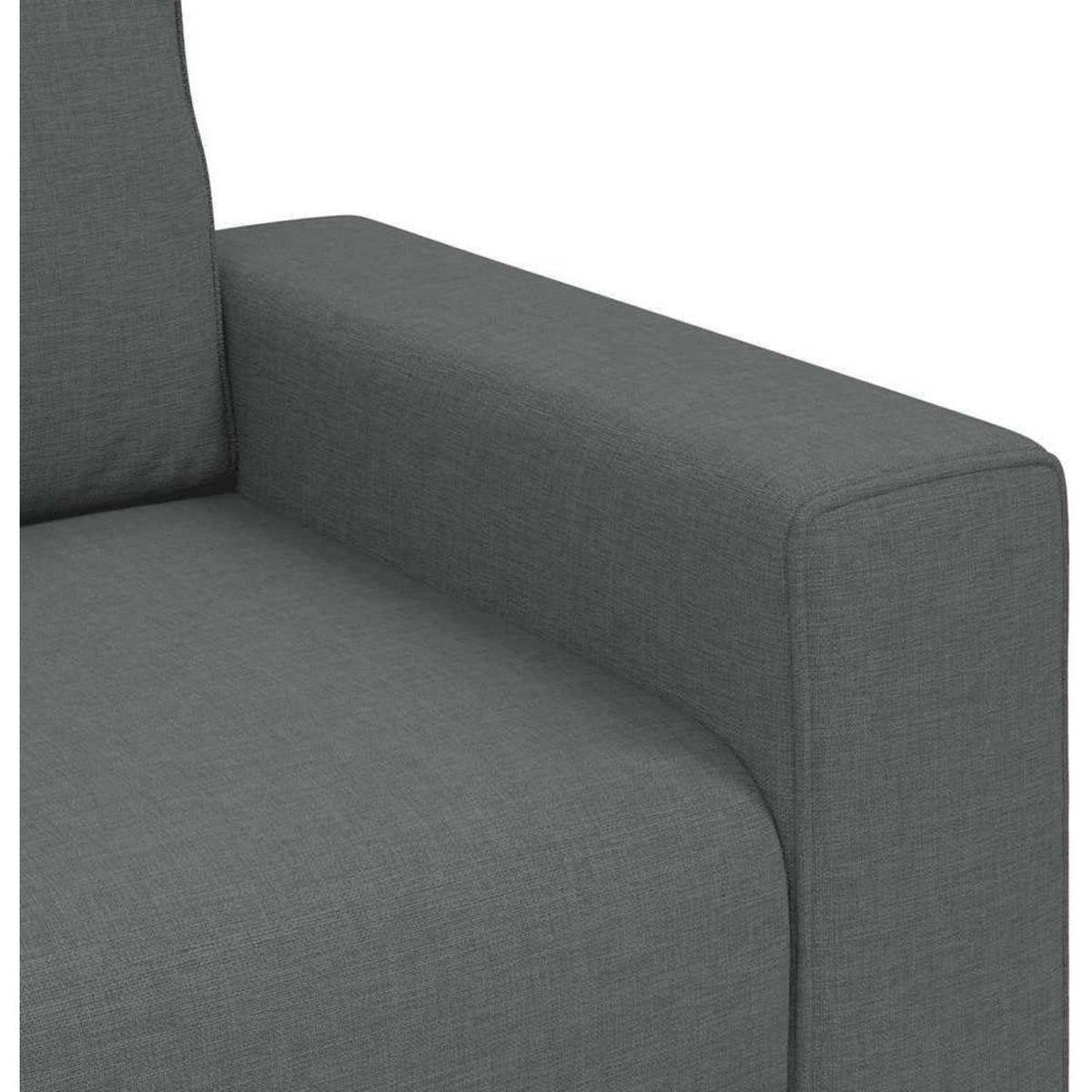 Schlafsessel mit Bettfunktion, Dunkelgrau, 180 cm