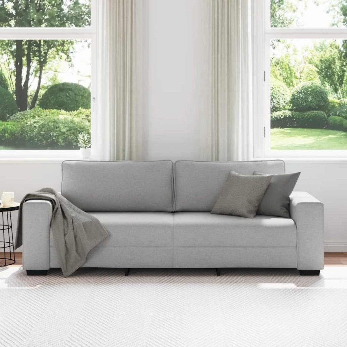 Modernes 3-Sitzer Sofa Wolkengrau 180 cm – Bequeme Couch