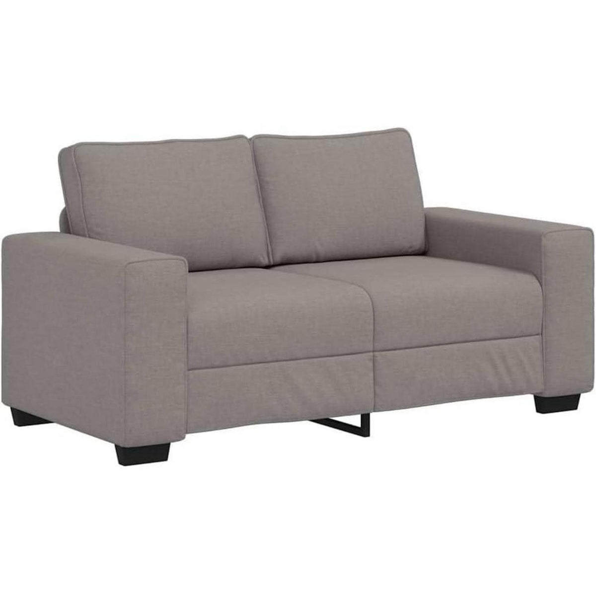 Bequemes 2-Sitzer Sofa im Modern-Stil, Taupe