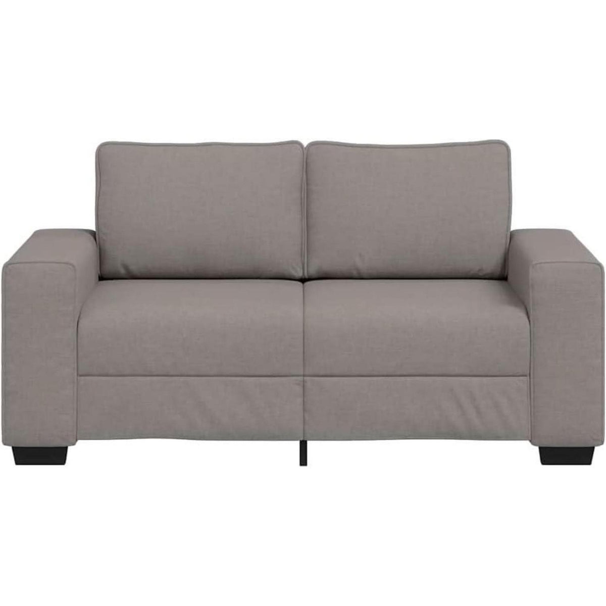 Bequemes 2-Sitzer Sofa im Modern-Stil, Taupe